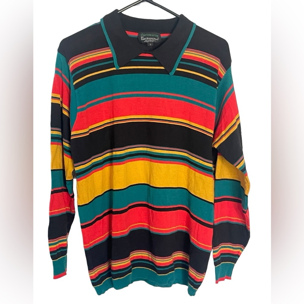 Vintage 80’s Sweater by Carole Little for Saint-Tropez West Men’s Size Small